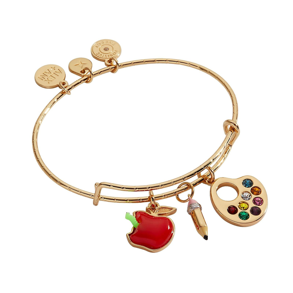 Alex and Ani - Joyería para mascotas - pulsera con múltiples dijes - Oro