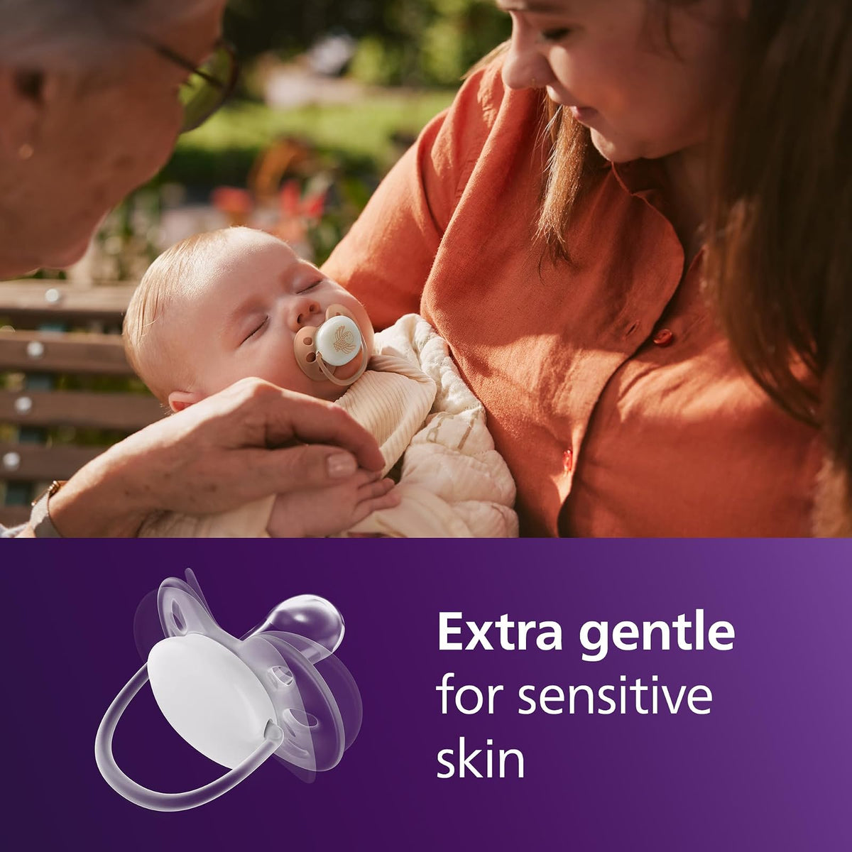 Philips Avent - Chupones nocturnos ultra suaves - Diseño ortodóntico, para bebés de 0 a 6 meses, brilla en la oscuridad, escudo flexible, pezón de silicona simétrica, sin BPA, fundas esterilizantes