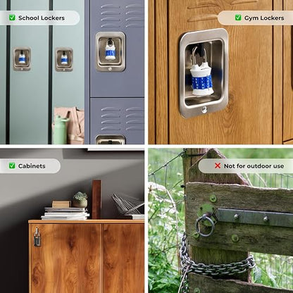 Master Lock 1535DWD Candado de Combinación con Letras para Recordar Fácilmente