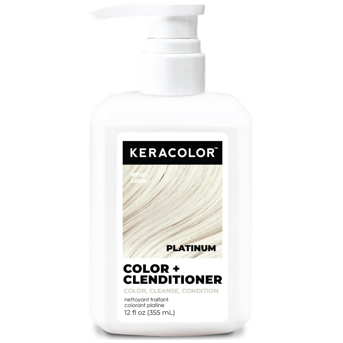 Keracolor Color + Clenditioner Acondicionador Color Oro Rosa 12oz - Platinum