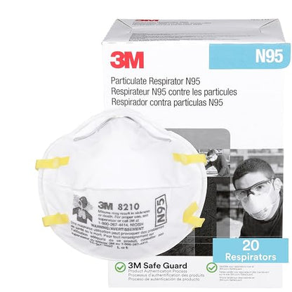N95 partículas mascarilla 8210, 3 m (paquete de 20)