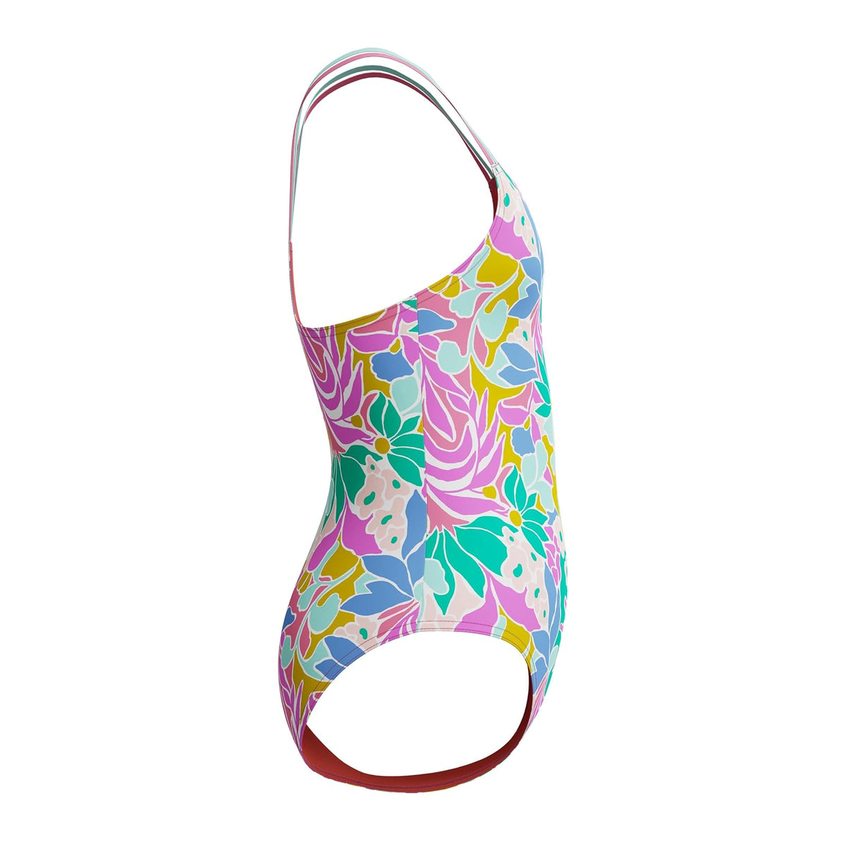 Speedo - Traje de baño para niña, con Espalda Cruzada, 1 Pieza