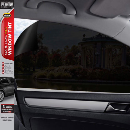 Gila 50146369 5% de adherencia estática Plus Limo Negro 24 x 6.5 pies Tinte de Ventana