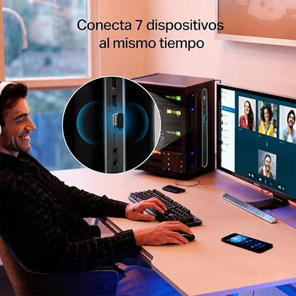 TP-Link UB5A, Adaptador Bluetooth 5.4 Compatible con Windows 11/10/8.1/8/Win 7/XP, para PC, Teclado, Mouse, Auriculares, Altavoces, Impresora