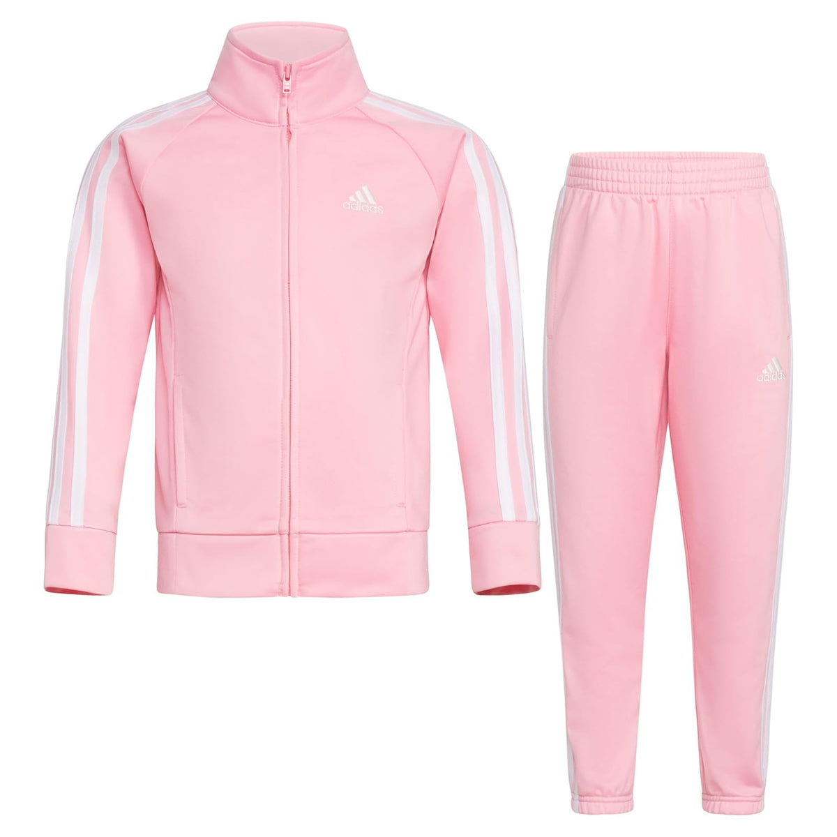 adidas Conjunto Deportivo de Chamarra y Pants para Niña - 4 Años - Rosa claro
