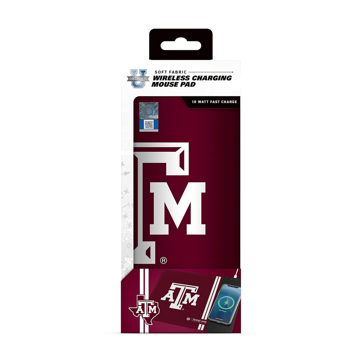 SOAR NCAA - Alfombrilla de Mouse de Carga inalámbrica, Texas A&M Aggies