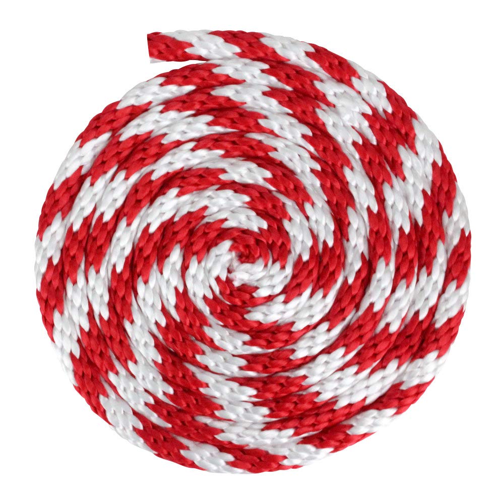 Extreme Max 3008.0148 - Cuerda maciza para trenzado (0,63 x 63,5 cm), color rojo y blanco