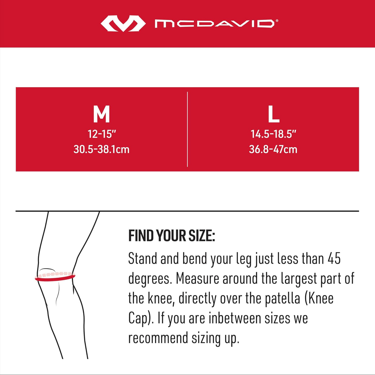 Mcdavid Correa de Apoyo para la Rodilla, Alivio del Dolor de tendón rotuliano, tendinitis, Correa para la Rodilla, Corredores de Rodilla, Ajustable para Hombres y Mujeres