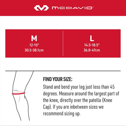 Mcdavid Correa de Apoyo para la Rodilla, Alivio del Dolor de tendón rotuliano, tendinitis, Correa para la Rodilla, Corredores de Rodilla, Ajustable para Hombres y Mujeres