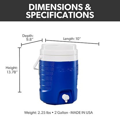 Igloo Enfriador Deportivo de Bebidas de 2 galones, Azul majestuoso, número de Modelo: 31377
