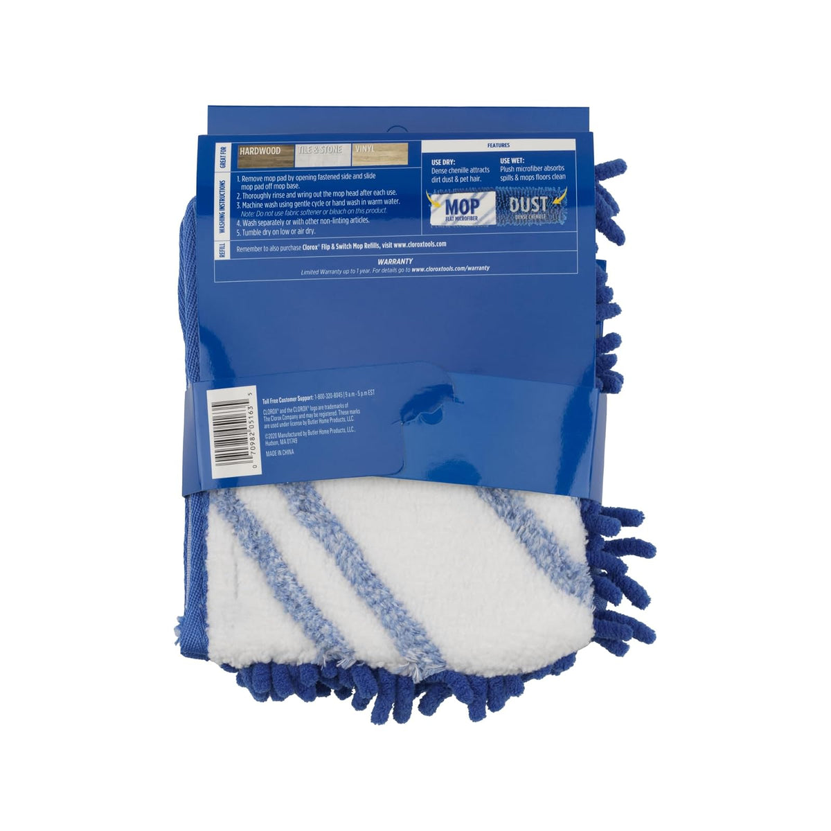 Clorox Ready Flip Mop, Blanco, Repuesto, 1