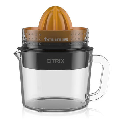 Taurus Citrix Ver.II Exprimidor de Cítricos con Jarra de Vidrio 1 L - NARANJA