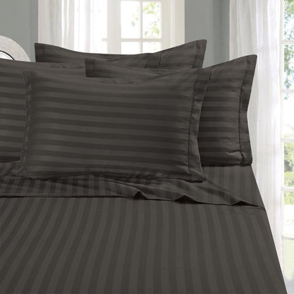 Elegant Comfort Juego de Sábanas 6 Piezas Microfibra Premium - Doble - Gris