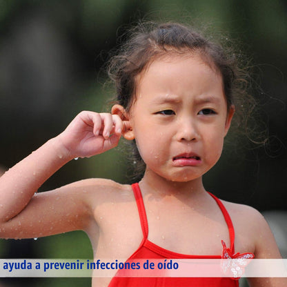 Mack's Diadema de natación – La Mejor Diadema de Nadador – Recomendado por médicos para Mantener el Agua Fuera y Mantener los Tapones para los oídos, Banda Oficial de natación de Estados Unidos