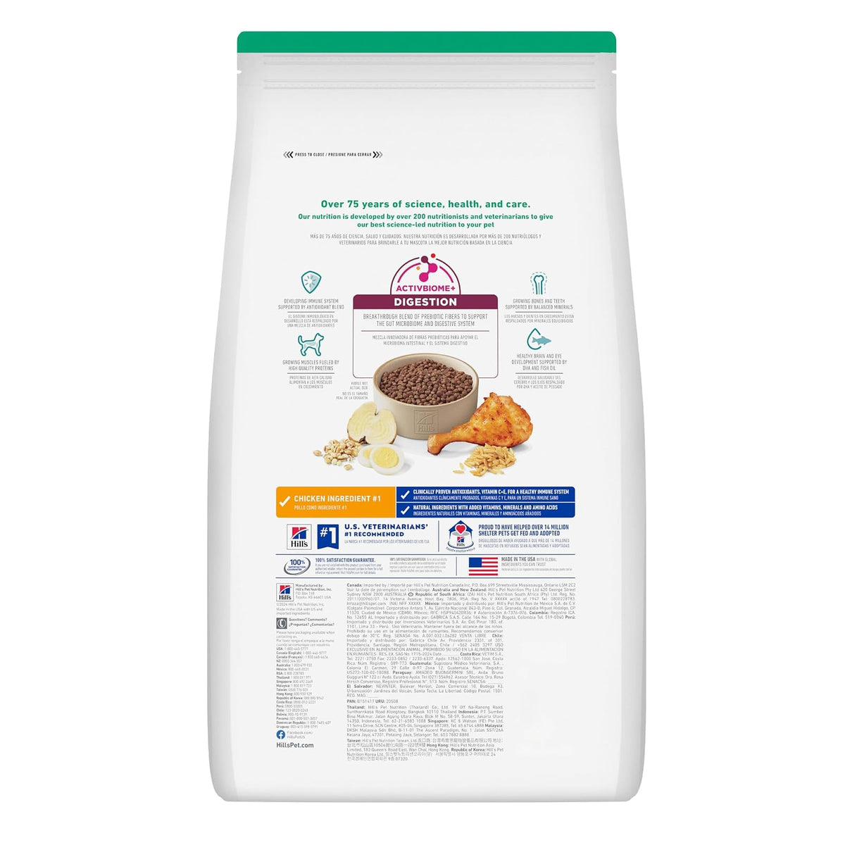Hill's Science Diet Indoor Croquetas para Gatito Sabor Pollo 1.6Kg | Croquetas Hill's para gato, pollo real, crecimiento sano, desarrollo cerebral con DHA, soporte inmunológico