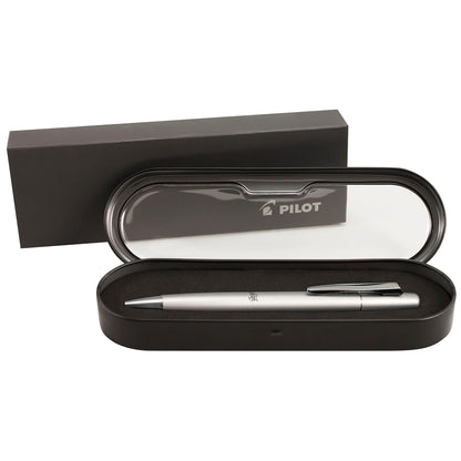 Pilot FriXion LX Pluma Roller Tinta Azul Borrable 0.7 mm Cuerpo Metálico - Plateado (Silver Barrel)