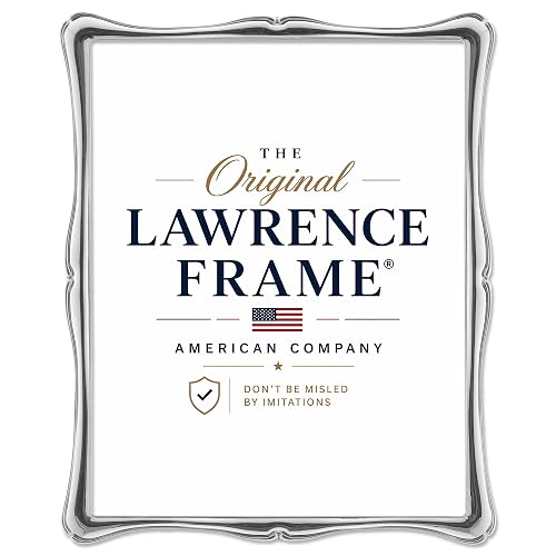 Lawrence Frames 710280 Silver Metal Romance Picture Frame, 8 by 10 inch Matted, 5 by 7 inch
