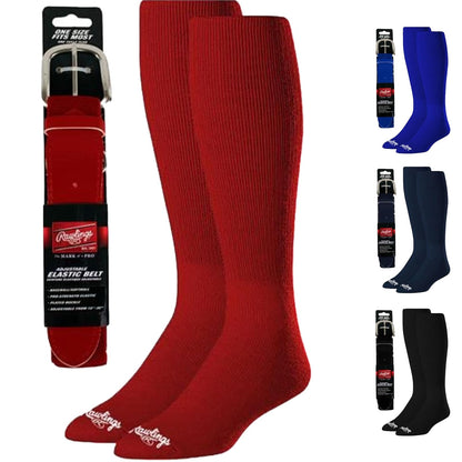 Rawlings Combo de cinturón y Calcetines de béisbol