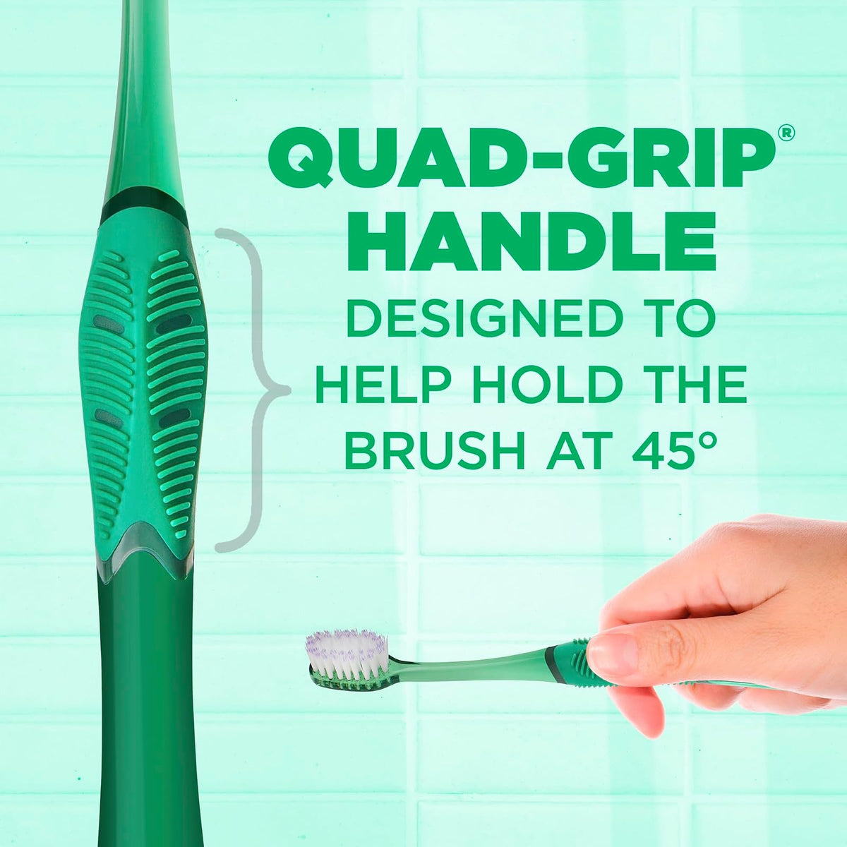 GUM Technique Deep Clean cepillo para polvo de dientes – Cabeza compacta, cepillos de dientes suaves para adultos con cerdas suaves sensibles, 1 unidad (paquete de 6)