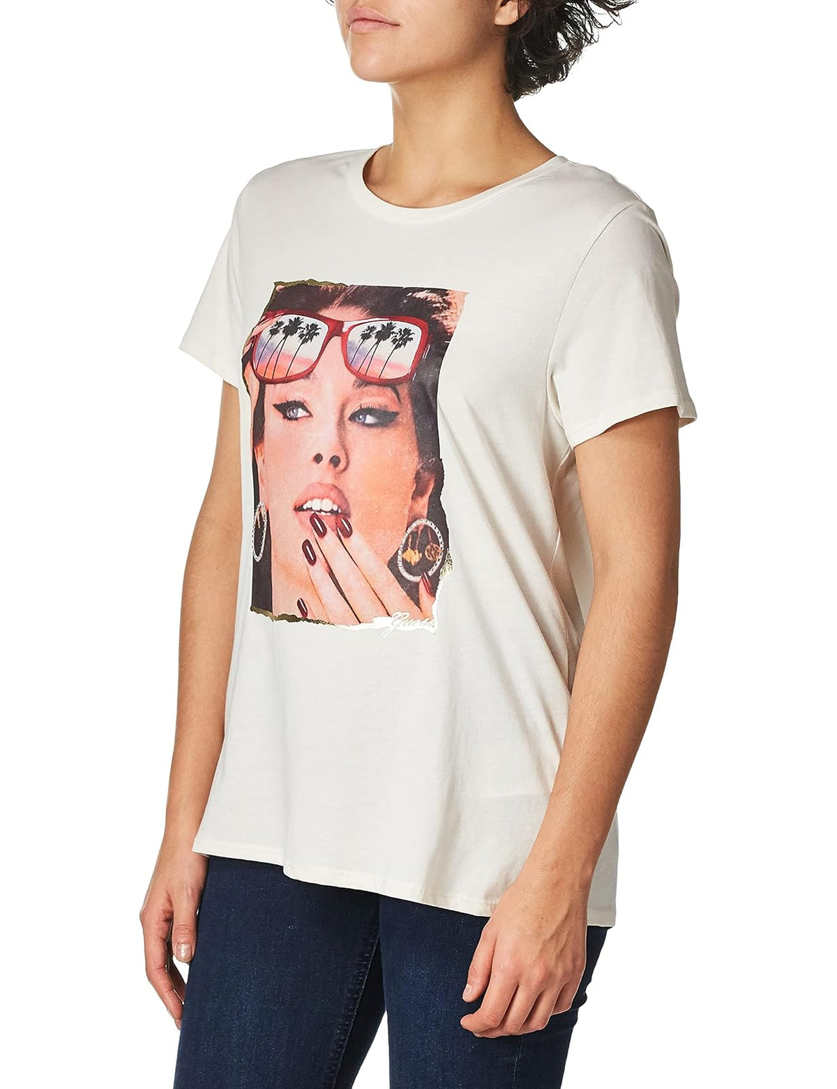 GUESS W2YI46K9RM1 Camiseta para Mujer