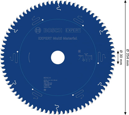 Bosch 2 608 642 528 - Hoja de sierra circular Expert for Multi Material - 254 x 30 x 2,4 mm