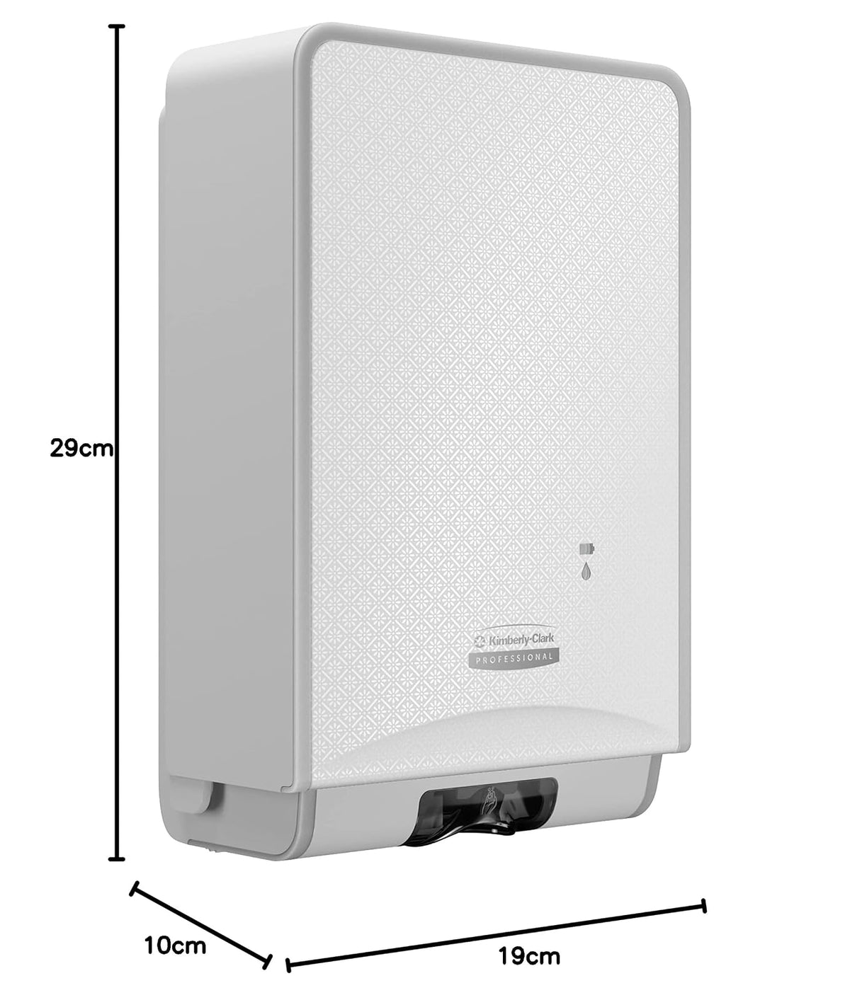 Kimberly-Clark Professional Icon™ Dispensador automático de jabón y desinfectante (58714), con Placa Frontal de diseño de Mosaico Blanco; 1 dispensador y Placa Frontal por Estuche