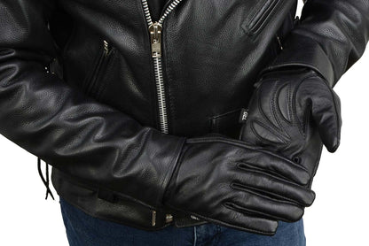 Milwaukee Leather Guantes de Verano para Hombre, Negro, XL, MG7510-BLK-XL