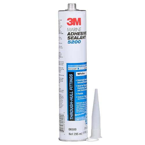 White 3M Marine 5200 Adhesive / Sealant 10 fluid ounce cartridge