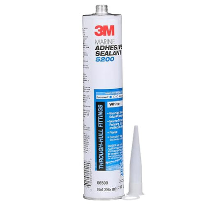 White 3M Marine 5200 Adhesive / Sealant 10 fluid ounce cartridge