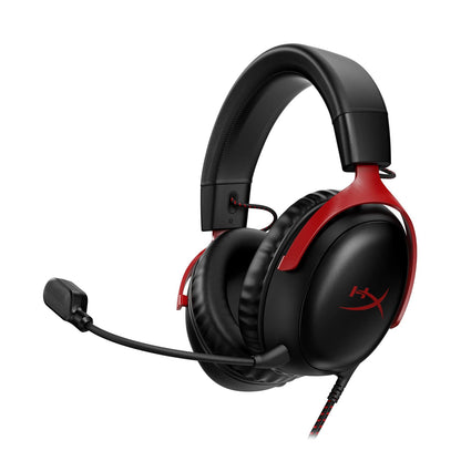 HyperX Cloud III Audífonos Gamer con Cable, Cancelación de Ruido - Rojo