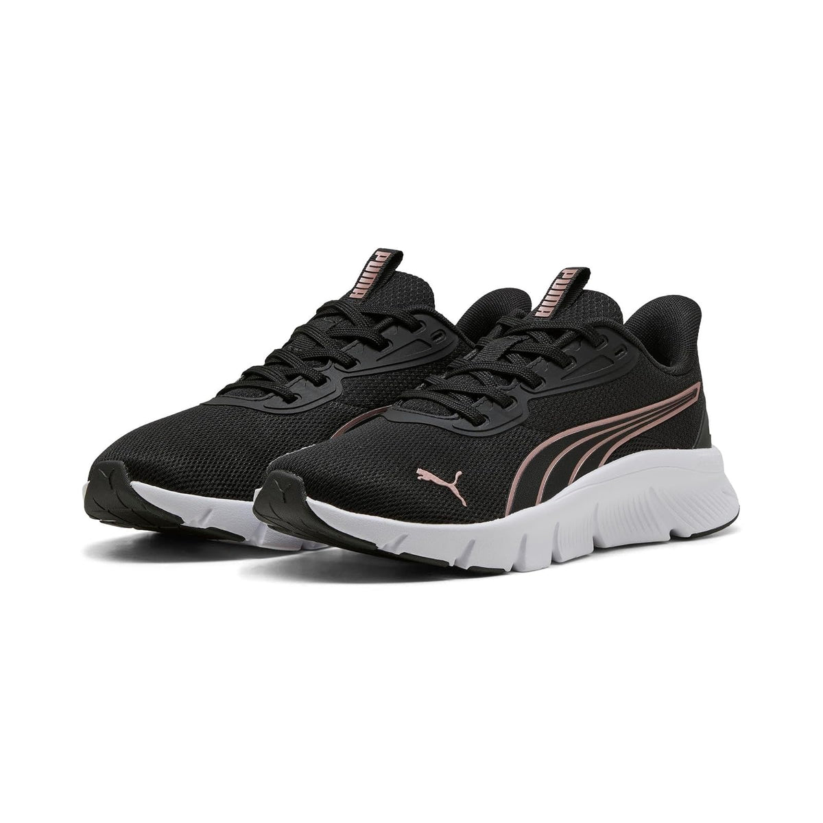 Puma FlexFocus Lite Modern Tenis para Correr Mujer - 24.5 cm - PUMA Black-PUMA White-Rose Gold
