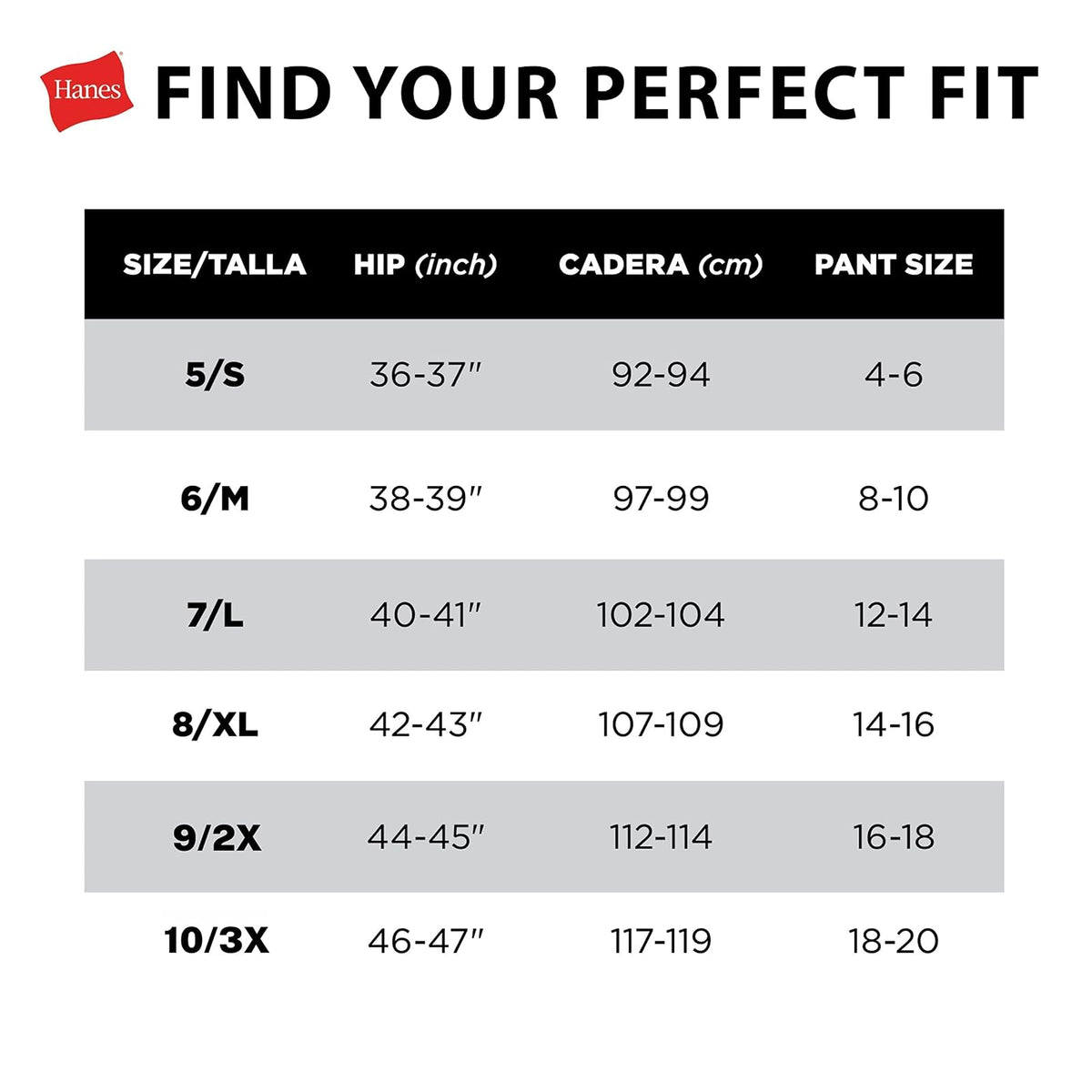 Hanes Paquete de 6 Ropa Interior ComfortFlex Fit, Ropa Interior sin Costuras para Mujer, Multicolor, Talla S-XXL