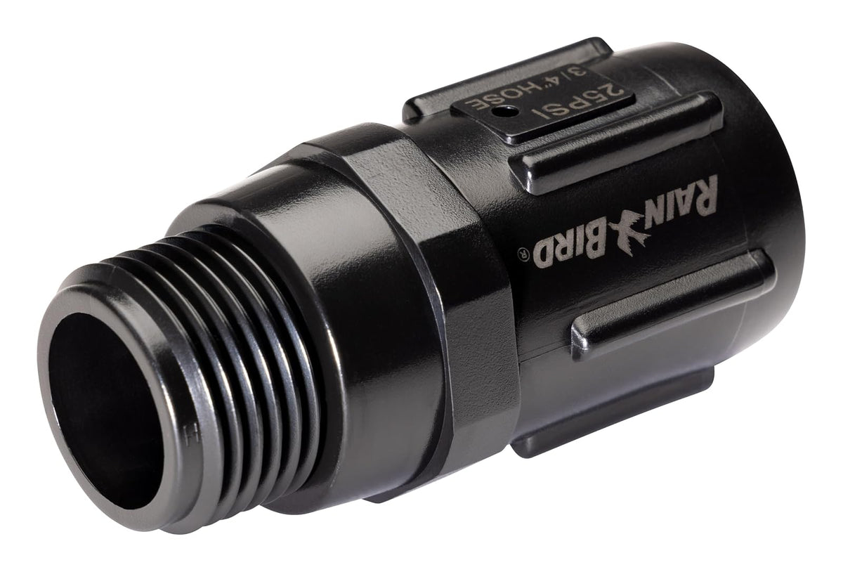 Rain Bird HT07525PSI - Regulador de presión de riego por goteo de 25 PSI, rosca de manguera hembra de 3/4 pulgadas x rosca de manguera macho de 3/4 pulgadas