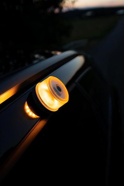 OSRAM LEDguardian Road Flare Señal V16 Luz de Emergencia para Automóviles, luz de avería, baliza de Emergencia para Automóvil, luz Redonda de Advertencia de Seguridad para vehículos y Motocicletas