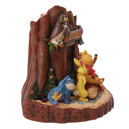 Enesco Disney Traditions by Jim Shore Winnie The Pooh Mount Sanders - Figura Tallada por corazón, 7.48 Pulgadas, Multicolor