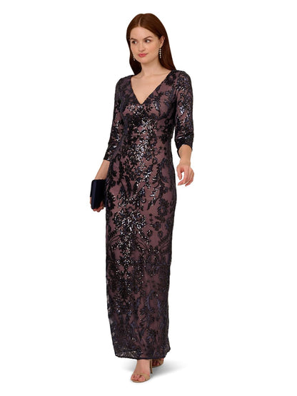 Adrianna Papell Vestido Largo con abalorio Vestido para ocasión especialMujer