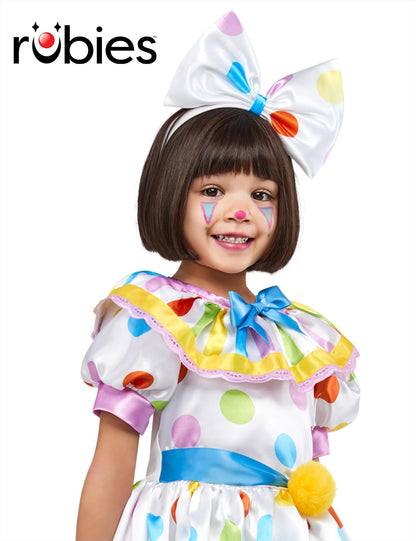 Rubie's - Vestido y pantalones para disfraz de payaso infantil para niña, talla 4T