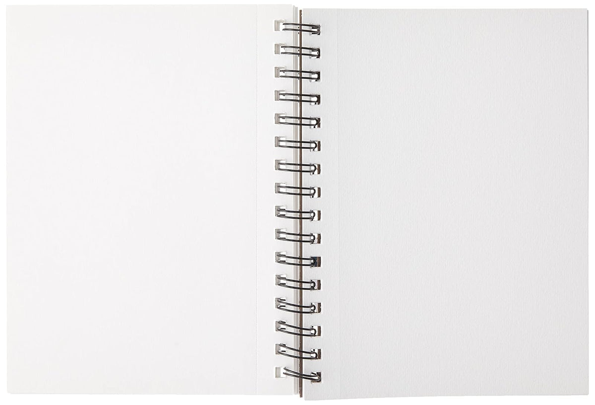Canson - Bloc de papel Artist Series Mix Media para medios húmedos o secos, doble superficie, fina o mediana, encuadernado con alambre lateral, 138 libras, 5.5 x 8.5 pulgadas, 30 hojas