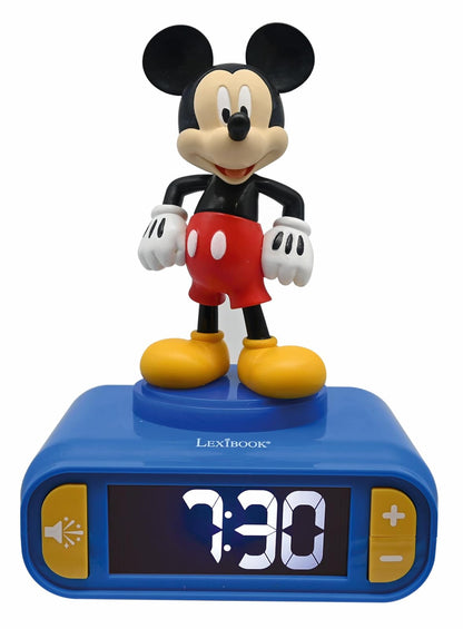 Lexibook Disney Stitch Reloj Despertador con Luz Nocturna - Disney Mickey
