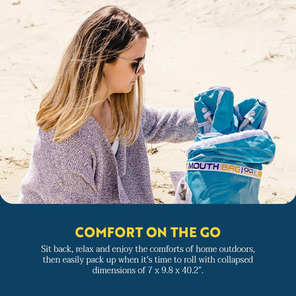 GCI Outdoor Waterside Pod Rocker Mecedora para Exteriores | Con toldo, Una talla, actividades junto al agua, barbacoas de césped