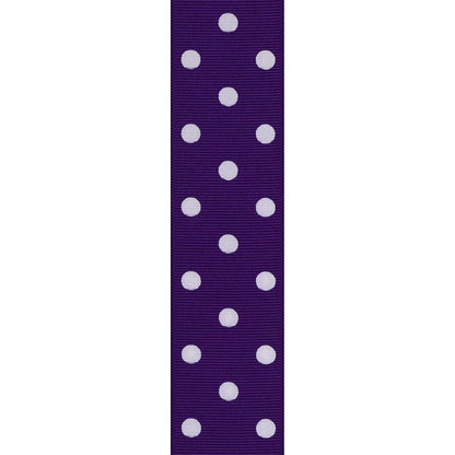 Offray groguén de Lunares Craft Cinta, Básquetbol, Púrpura Real, 1 2" x 9', 1, 1