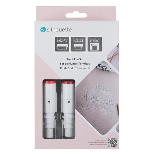Silhouette Heat Pen Set para Cameo 5 | Película Térmica Plateada y Dorada, 7.6 cm x 10.1 m, Compatible con Cameo 5 Plus y Portrait 4