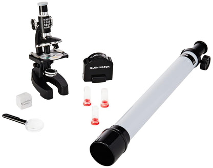 Mi Alegría Set Microscopio100X 300X 600X y Telescopio 30X 40mm