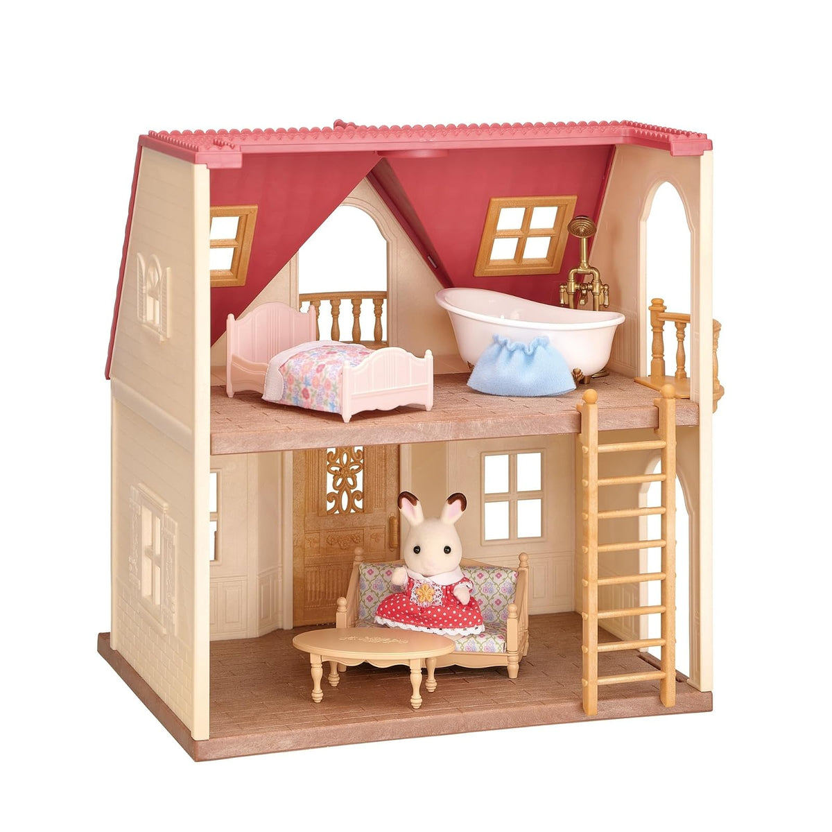 Calico Critters Red Roof Country Home Casa de Muñecas - Cottage - rojo