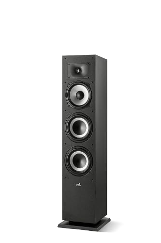Polk Audio Monitor XT60 - Altavoz de pie | Dolby Atmos, compatible con DTS:X y Auro 3D, altavoz de agudos de 1 pulgada, woofer equilibrado dinámicamente de 6.5 pulgadas