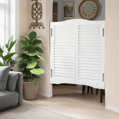 VEVOR - Puertas dobles de salón, 32 pulgadas de ancho x 36 pulgadas de alto, puertas de café con arco superior interior, madera de pino premium, con bisagras y kit de hardware, fácil de instalar, para