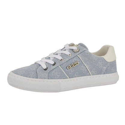 GUESS Loven Tenis Casual para Mujer - 26.5 cm - Azul Cielo