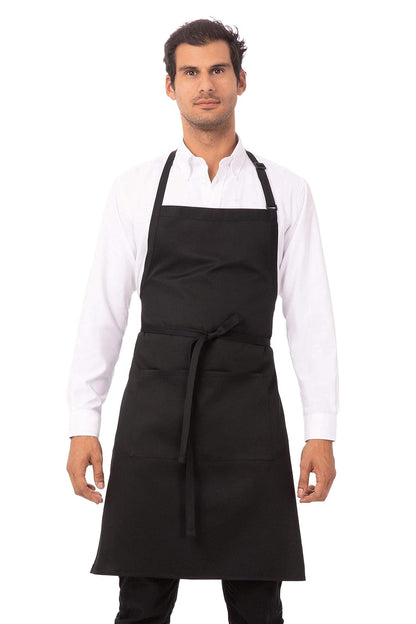 Chef Works - Delantal unisex para carnicero, negro, paquete de 2, Talla única