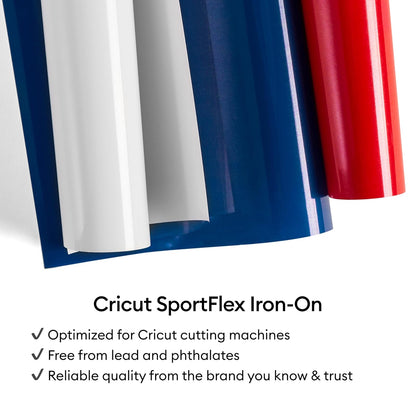 Cricut® SportFlex - Vinilo termoadhesivo para ropa deportiva | Vinilo de transferencia de calor HTV para ropa deportiva