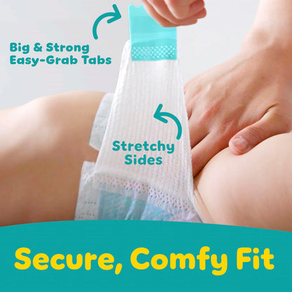 Diapers Size 4, 186 Count - Pampers Baby Dry Disposable Baby Diapers, ONE MONTH SUPPLY